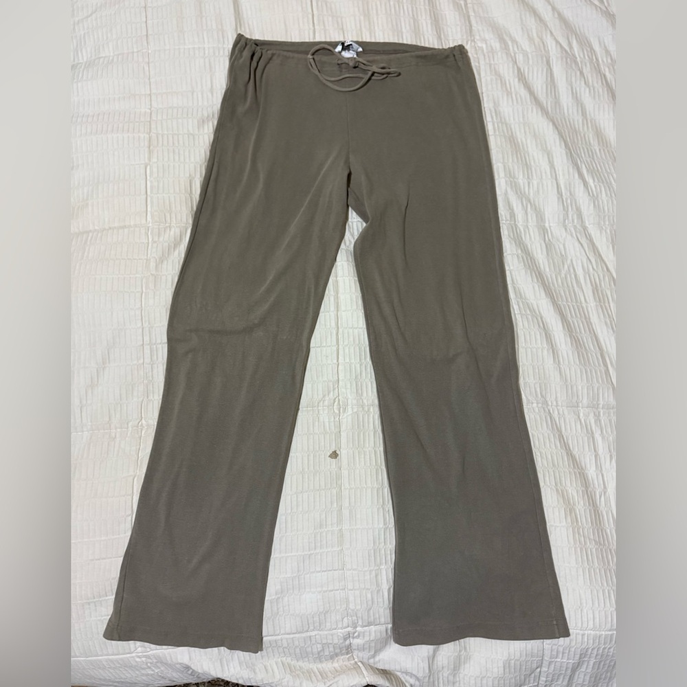 Loungewear Wide Leg Taupe Pants